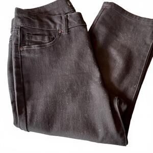 D. Jeans Classic Black Women's Capri stretch Jeans